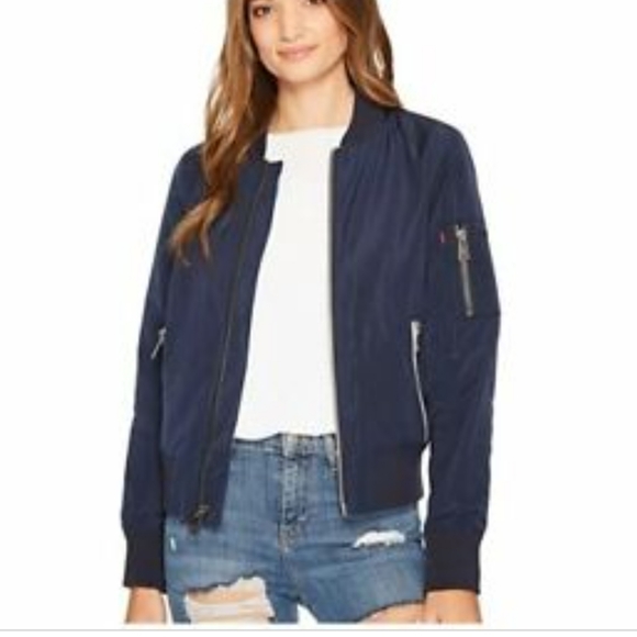 Michael Kors Jackets & Blazers - Michael Kors navy light weight bomber jacket size Small
